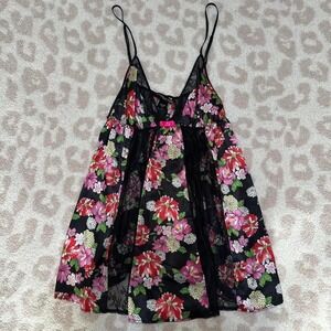 Victoria's Secret Floral lace babydoll slip